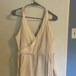ANTHRO Off white romper NWT